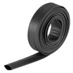 uxcell. эластичный камера кабель рукав диаметр 10mm Flat ширина 17mm эластичный показатель 2:1 длина 3 m черный 
