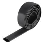 uxcell. сжатие камера черный превосходный электрический изоляция высокая интенсивность жесткость высокая температура выдерживающий . водонепроницаемый выдерживающий .15.4mm диаметр 26mm Flat ширина 3:1 1m длина 