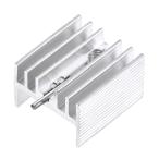 uxcell теплоотвод aluminium производства теплоотвод 16x15x10mm TO-220 охлаждающий для MOSFET aluminium сплав 20 штук входит 