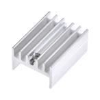 uxcell теплоотвод aluminium производства теплоотвод 20x15x10mm TO-220 охлаждающий для MOSFET транзистор диод 10 шт 
