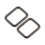 Yahoo! Yahoo!ショッピング(ヤフー ショッピング)uxcell 長方形リングバックル 25x20 mm内寸 金属 バッグベルト用DIYアクセサリー ブラック 15個
