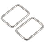 Yahoo! Yahoo!ショッピング(ヤフー ショッピング)uxcell 長方形リングバックル 38.8x25 mm内寸 金属 バッグベルト用DIYアクセサリー シルバートーン 30個