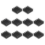 uxcell теплоотвод 15x15x6.5mm aluminium электронный радиатор MOS IC chip для черный 10 шт 