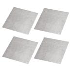 uxcell マイカプレートシート 断熱スクエアボード 電子レンジ 導波管カバー 修理キット 130mm x 130mm 4個入り