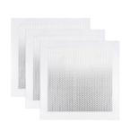 uxcell aluminium стена ремонт patch сам склеивание стакан волокно сетка цинк металлизированный plate сверху 250 mmx250 mm 3 шт 