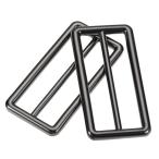 uxcell metal скользящий ремешок 50 mm пряжка застежка-молния настройка возможность черный 4 шт 