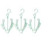 uxcell обувь сухой вешалка 270mm x 150mm PP поворотный обувь подвешивание подставка зеленый 3 штук входит 