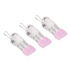 uxcell пряжка имеется прачечная зажим нержавеющая сталь сталь висячий крюк ботинки одежда для розовый 54 mmx23 mm 12 шт 