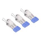 uxcell пряжка имеется прачечная зажим нержавеющая сталь сталь висячий крюк ботинки одежда для темно-голубой 54 mmx23 mm 12 шт 