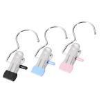 uxcell крюк имеется прачечная зажим metal производства черный предотвращение скольжения дизайн полотенце обувь многофункциональный бур nai The -114mm 1 комплект ввод 