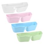 uxcell wall палочка обувь подставка 250x85x75mm PP подвешивание ниже место хранения бур nai The - голубой / зеленый / розовый / белый 4 шт 