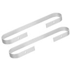 uxcell подставка для тапочек . маленький . установка aksase Lee aluminium сплав производства коврик серебряный .250x50mm 2 штук входит 