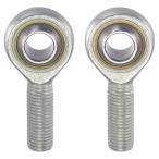 uxcell SA16TK POSA16球面ロッドエンドベアリング 16mmボア自己潤滑ジョイントベアリング M16x2.0 右側オスねじ 2個