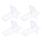 uxcell обувь дисплей подставка подставка 60x55x100mm акрил место хранения полки держатель прозрачный 4 штук входит 