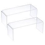 uxcell обувь дисплей подставка подставка 220x80x85 mm Uni -k. дизайн акрил место хранения полки держатель прозрачный 2 штук входит 