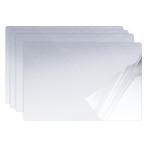 Yahoo! Yahoo!ショッピング(ヤフー ショッピング)uxcell フレキシブルミラーシート 自己接着 ウォールステッカー ラウンドコーナー 非ガラス 607 mmx381 mmx0.7 mm 4個