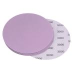 uxcell лиловый солнечный DIN g диск 3000 Gris to крюк and петля Pro кислота . aluminium наждачная бумага размер 152mm 5 шт 