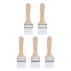 uxcell chip краска щетка из дерева руль имеется краска tool стена дверь шкаф мебель . для 43 mm ширина белый 5 шт 