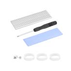 uxcell aluminium теплоотвод tool .1 шт. pre cut термический накладка имеется M.2 для 2280 SSD для серебряный цветный 70x22x3 mm