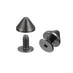 uxcell винт задний заклепка кожа stud solid DIY черный размер 9x6mm 20 комплект входить 