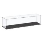 uxcell アクリルディスプレイケース プラスチックボックス キューブ 収納ボックス クリア 41x11x10.5cm コレクターアイテム用
