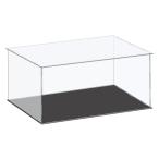 uxcell アクリルディスプレイケース プラスチックボックス キューブ 収納ボックス クリア 41x31x20.5cm コレクターアイテム用