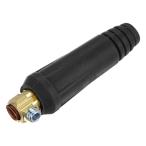 uxcell TIG сварка кабель коннектор штекер Quick фитинг кабель panel коннектор штекер DKJ 10-25 черный 