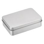 uxcell metal tin box . коробка жестяная пластина жестяная банка прямоугольный крышка имеется серебряный цветный 107 x 73 x 30mm 2 штук входит 