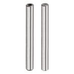 uxcell 内部ねじダウエルピン M6 12x100 mm 面取りフラット 炭素鋼 円筒ピン ベッド本棚金具工業用ピン 2個