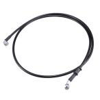 uxcell AN3m10 машина гидравлический тормозная магистраль масло шланг труба соединительная муфта 28° 90° нержавеющая сталь мотоцикл da- трейсинг для мотоцикла чёрный 150cm