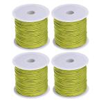 uxcell 4 шт нейлон бисер нить .. шнур 0.8mm 50 ярд сборник комплект нейлоновый атлас шнур браслет колье комплект . шнур lime зеленый 