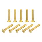 uxcell 皿頭六角穴付ボルト 内六角ドライブファスナーボルト 真鍮 M3-0.5 x 20 mm 24個