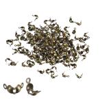 uxcell открытый бусина chip узел покрытие 1.3mm металл k Ram ракушка давление надеты складной over ka Rod наконечник bronze 200 шт 