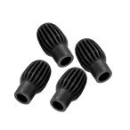 PATIKIL ドラムミュート ドラムスティックサイレントチップ ドラムダンパー シリコーンゴム 練習パーカッションヒント ミュート ブラック 4個