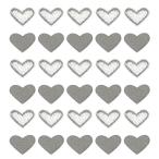 uxcell утюг склейка patch Heart type вышивка .. patch выше like одежда. оборудование орнамент одежда для ремонта рюкзак обувь. оборудование орнамент для темно-серый 30 шт 