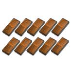 uxcell универсальный отражатель 56x26 mm мотоцикл скутер велосипед для безопасность спица отражающий винт имеется orange 10 шт 