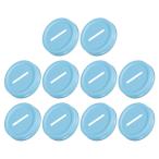 uxcell монета слот банк крышка meisonja- для 70 mm обычный . жестяная пластина plate колпак вставка консервы бутылка покрытие для голубой 10 шт 