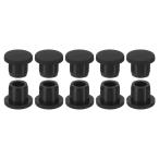 uxcell силикон резина отверстие штекер si Ricoh n дыра штекер гибкий гибкий штекер стопор 9-10mm отверстие для черный 10 штук входит 