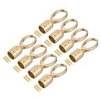 ショッピングターミネーター uxcell コードエンドキャップ 8個入り 15mm/0.6