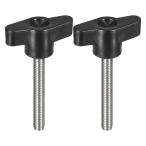 uxcell 2 шт. комплект Clan булавка g винт ручка M6 x 45mm 304 нержавеющая сталь сталь T знак type Sam винт ручка руль quick release рука тугой ni