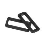 uxcell プラスチック製 長方形リング バックパックストラップ DIYアクセサリー用 1-1/2