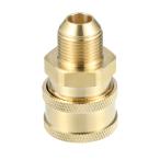 ショッピング水鉄砲 Hihaha 高圧水鉄砲クイックプラグコネクタ 洗車機接続アダプタ 外部ワッシャーガンアダプター/車用 真鍮製 3/8