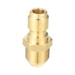 ショッピング水鉄砲 Hihaha 高圧水鉄砲クイックプラグコネクタ 洗車機接続アダプタ/圧力洗浄機カプラー 外部ワッシャーガンアダプター/真鍮製 M18x1.5/1個入り