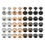 uxcell 40�Z�b�g�̃t���b�g�w�b�h�X�^�b�h�X �p�C �N10mm�������z�t�B�[�g�n���h�o�b�O�l�C���w�b�h�X�^�b�h�t���b�g�o�b�N���{�^���L���b�v���x