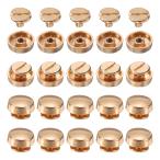 uxcell 20�Z�b�g�t���b�g�w�b�h�X�^�b�h�X �p�C �N10mm�������z�t�B�[�g�n���h�o�b�O�l�C���w�b�h�X�^�b�h�t���b�g�o�b�N���{�^���L���b�v���x�b