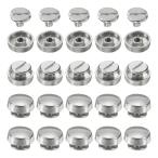 uxcell 20set �t���b�g�w�b�h�X�^�b�h�X �p �C�N10mm�������z�t�B�[�g�n���h�o�b�O�l�C���w�b�h�X�^�b�h�t���b�g�o�b�N���{�^���L���b�v���x