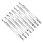 uxcell 8個入り 1.5×18mm 時計用スプリングバーピン ステンレス製 金属チェーン/革ベルト用修理工具 シルバー