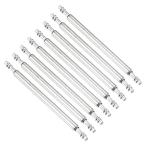 uxcell 8個入り 1.5×22mm 時計用スプリングバーピン、ステンレス製 時計バンドリンクピン スプリングバー 修理工具 メタルチェーン/レザ