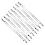 uxcell 8個入り 1.5×24mm ウォッチスプリングバーピン、ステンレススチール製 ウォッチバンドリンクピン スプリングバー 修理工具 メタル