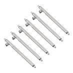 uxcell 6本入り 1.5×20mm 時計用スプリングバーピン、ステンレススチール製 時計バンドリンクピン スプリングバー 修理工具 金属チェーン